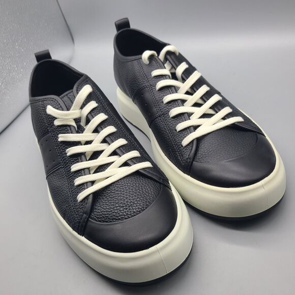 ECCO mens Street Ace Sneakers black leather comfort shoes Size US 11-11.5 45 NEW main image 7